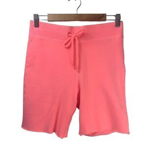 UGG Zahara High Rise Drawstring Biker Shorts In Coral Pink Size S New